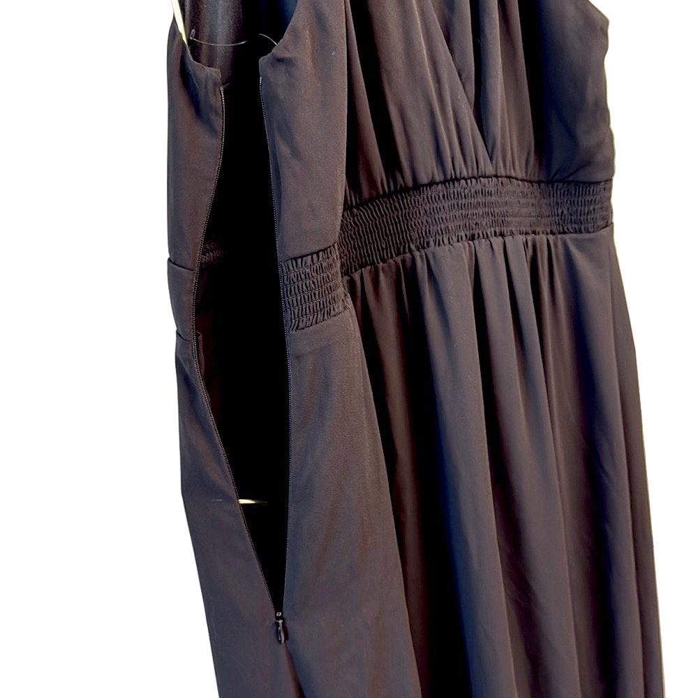 Express Runway Sample Black High-Low Halter Romper Dress Evening Size 6 New - Picture 12 of 16